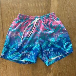 Chubbies The Hydrofoils 5.5" Swim Trunks Tiger Print Neon